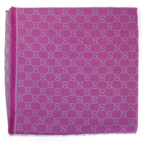 Gucci wool silk GG scarf - Picture 4 of 12